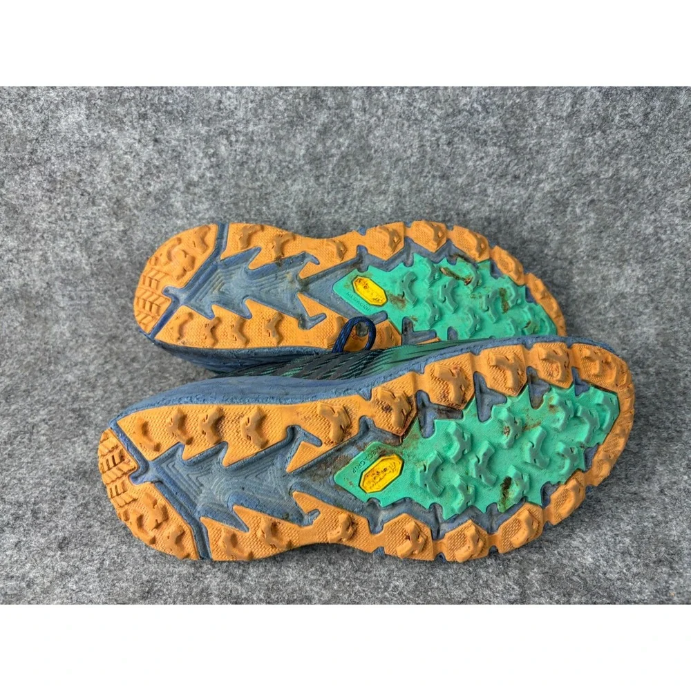 Hoka One One Speedgoat 4 Running Shoes Mens 11 Green Blue Trail Sneakers